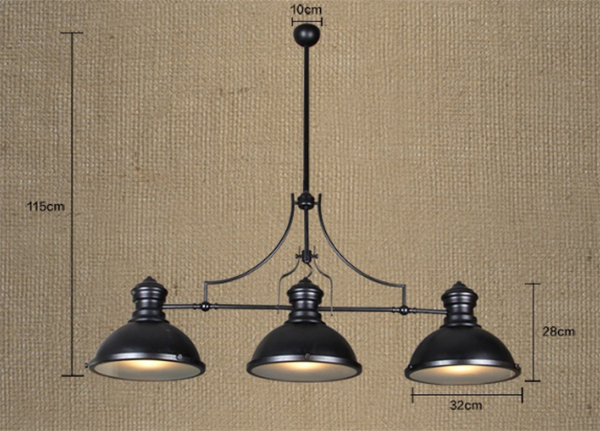 retro pool table light